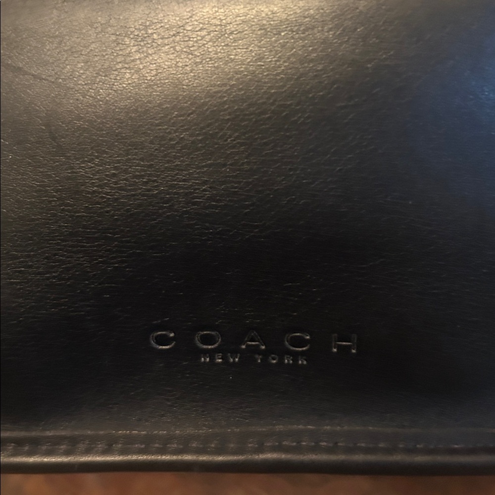 Coach Vintage Tribeca Shopper Tote Shoulder Bag in Black Leather #E8C-9098 - Picture 4 of 13